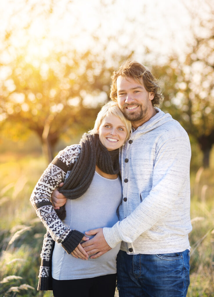 Happy Couple Therapy for life transitions in Blaine MN