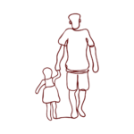 Father and Daughter Icon